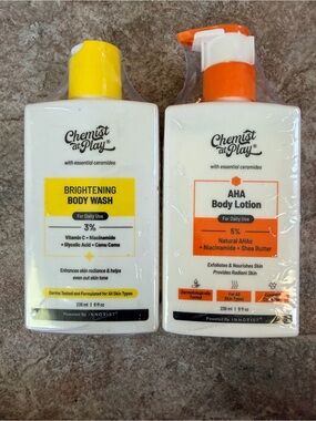 Chemist at Play Brightening Body Wash & AHA Body Lotion